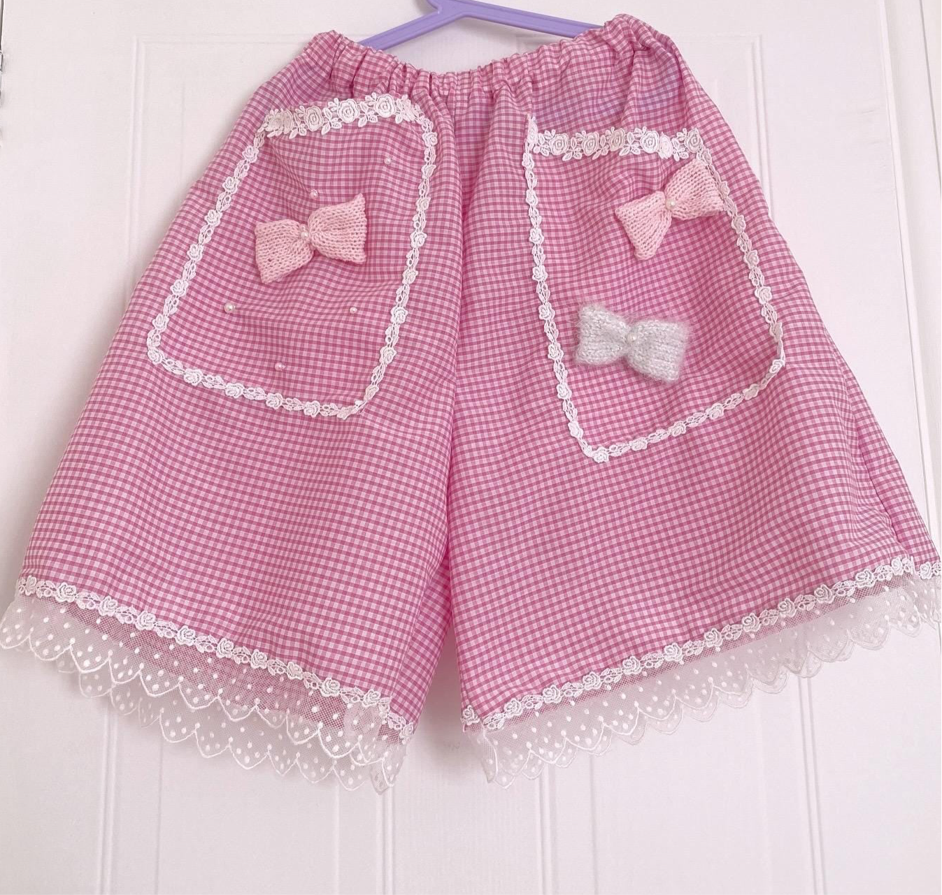 kawaii Culottes - gingham check,cute sweet, yume kawaii, fairy kei, jfashion, harajuku