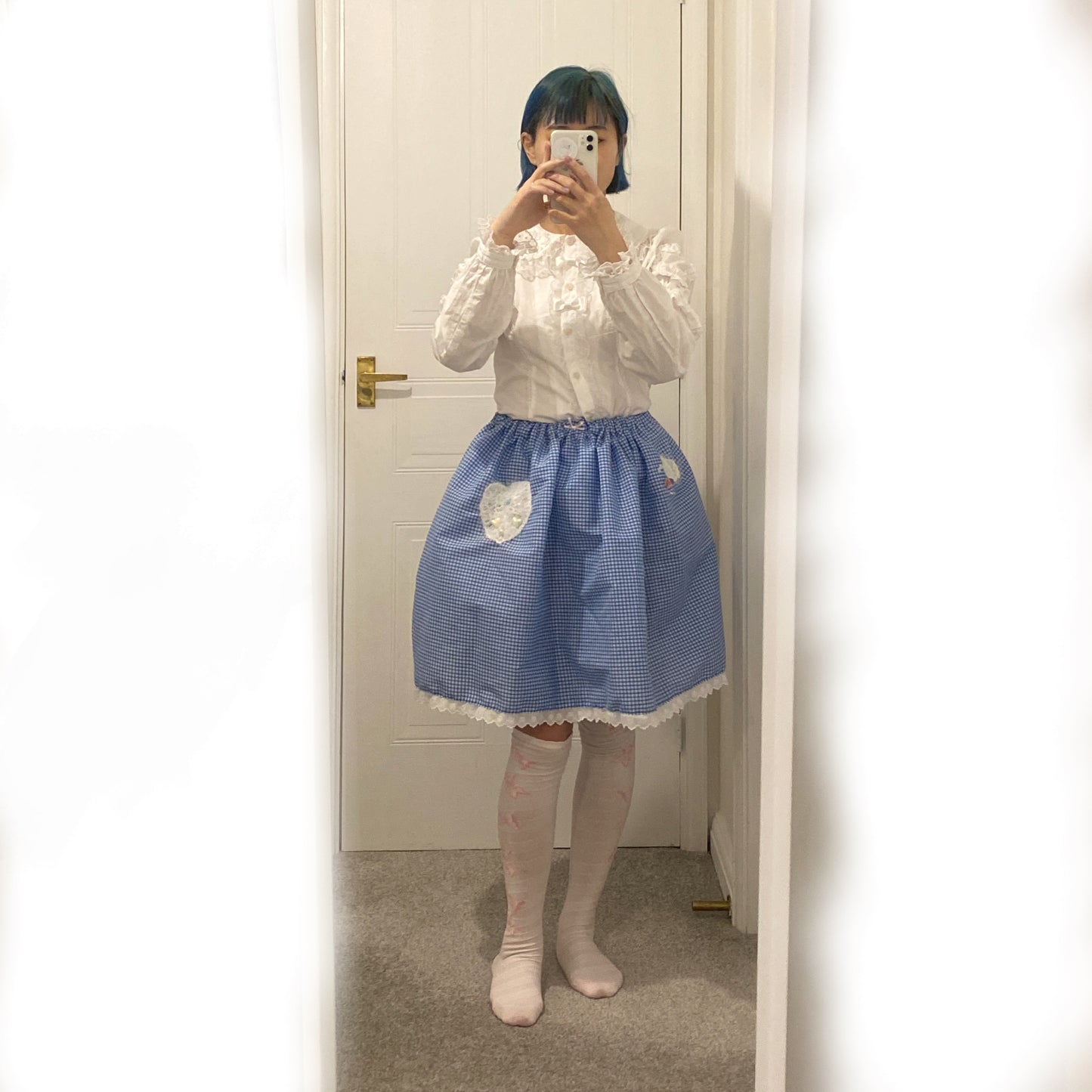 🎀Special Price🎀 blue check skirt