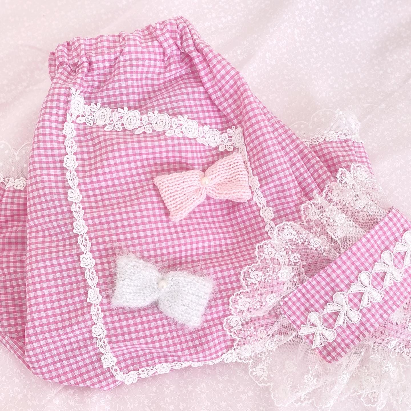kawaii Culottes - gingham check,cute sweet, yume kawaii, fairy kei, jfashion, harajuku
