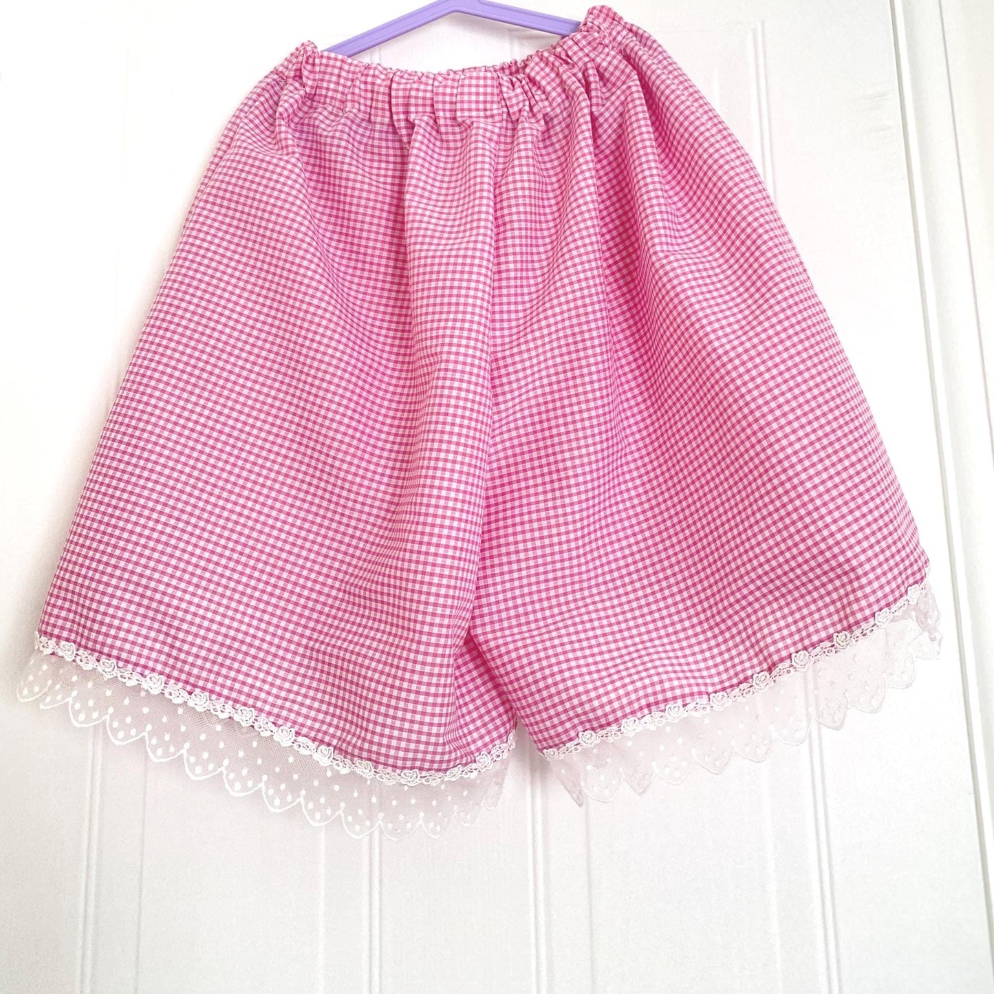 kawaii Culottes - gingham check,cute sweet, yume kawaii, fairy kei, jfashion, harajuku