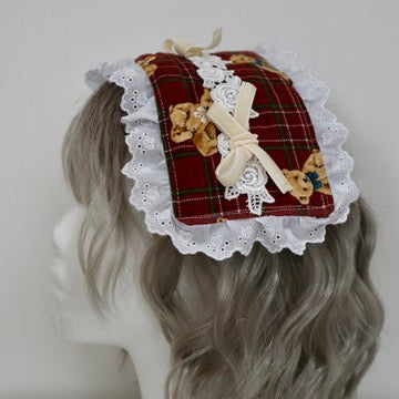 Bear Gingham Head dress