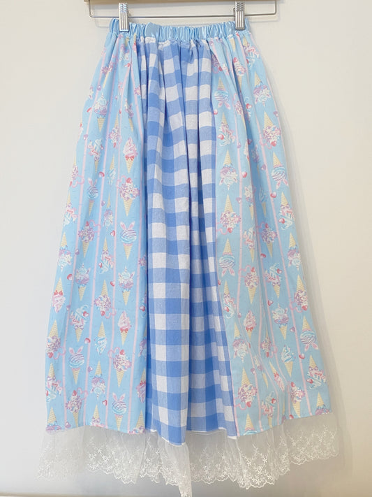 Blue Gingham SKIRT