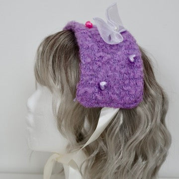 Purple fancy head dress