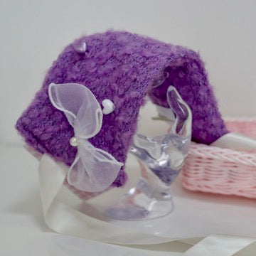 Purple fancy head dress