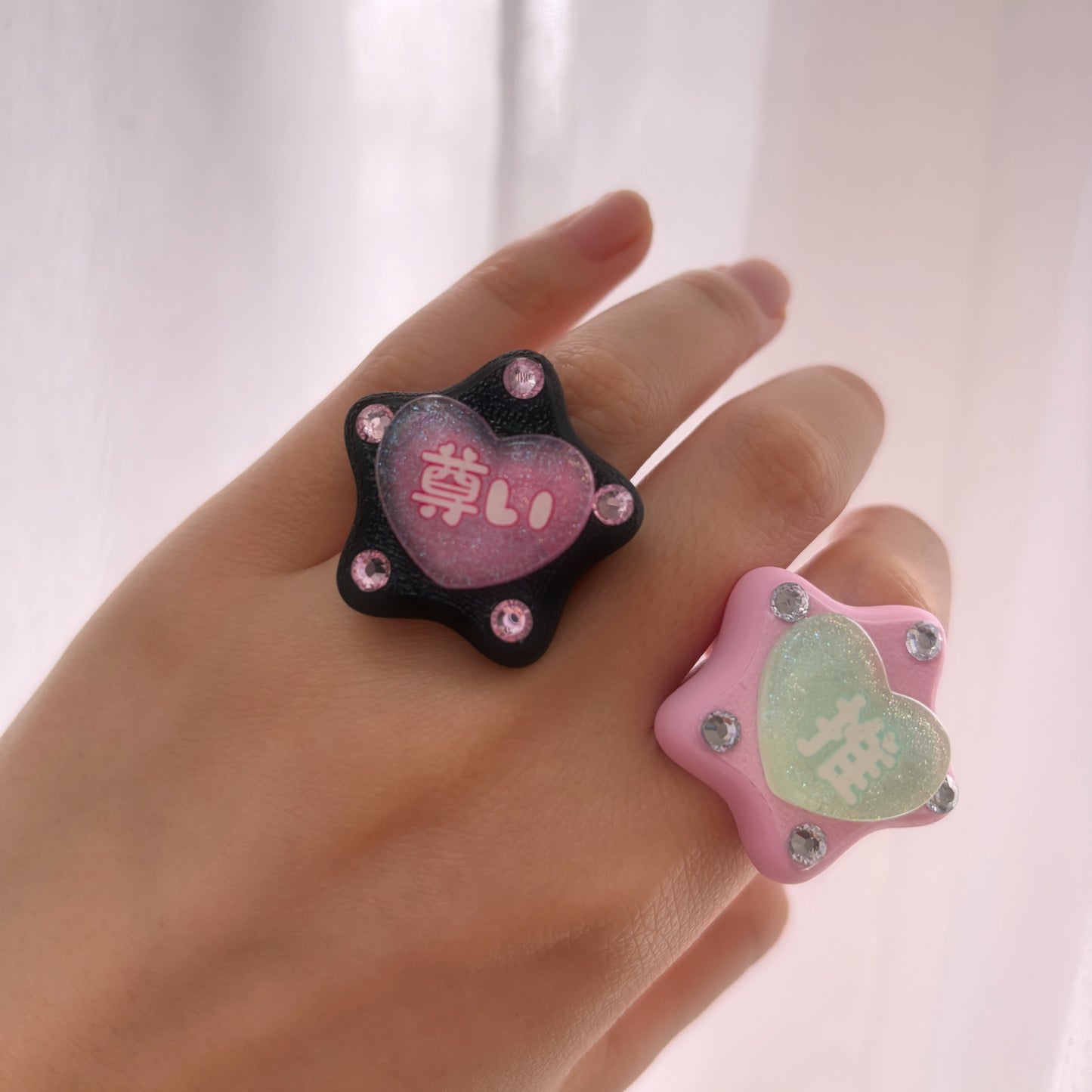 BLUE×PINK推し活リング　OsikatsuRing