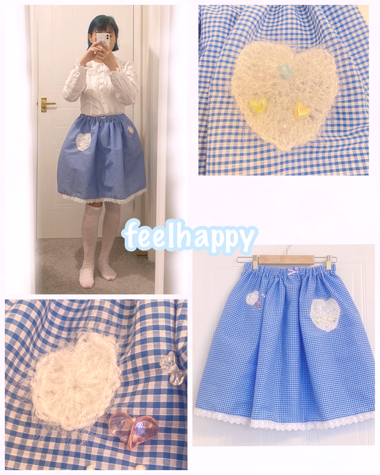 🎀Special Price🎀 blue check skirt