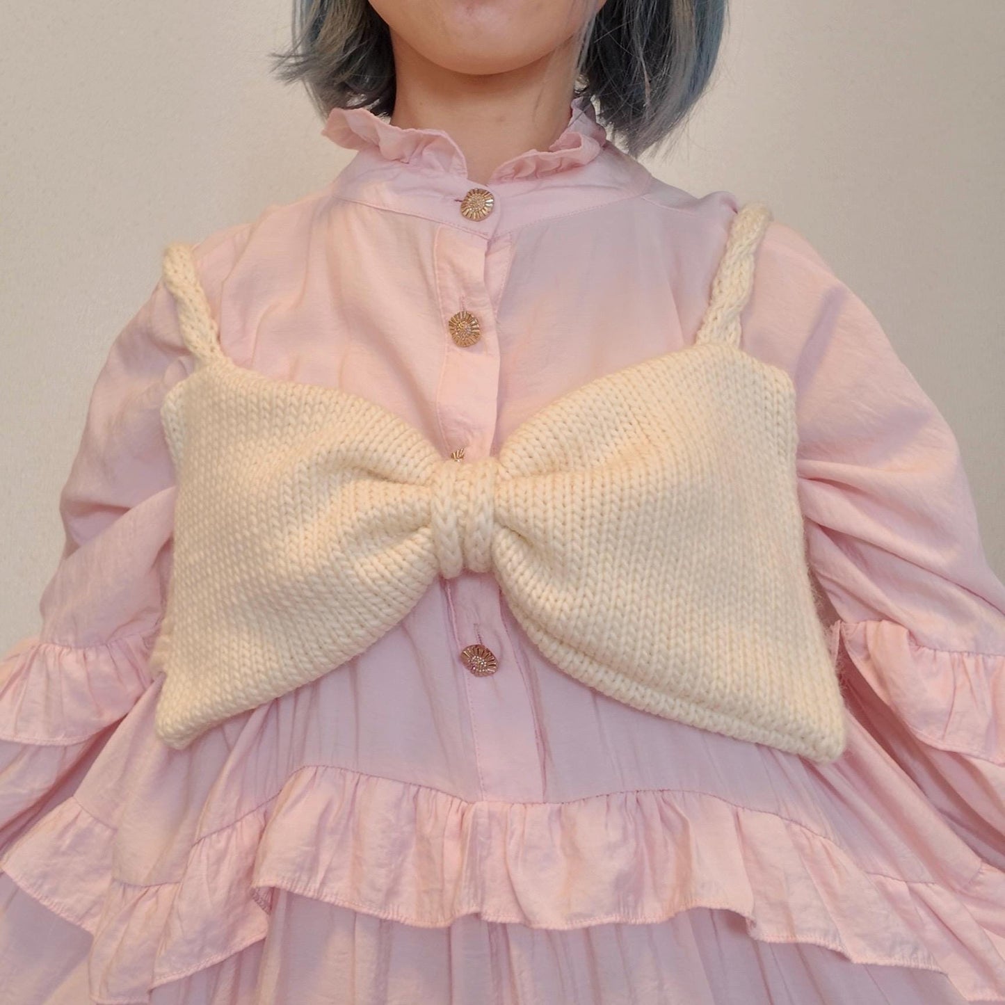 [MADE TO ORDER]RIBBON knit bustier